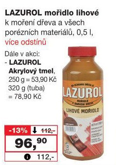 Akrylátový tmelLazurol
