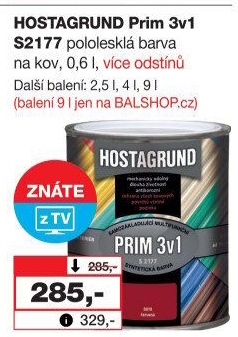 Barva na kov Prim 3 v 1 Hostagrund