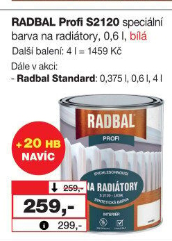 Barva na radiátory Profi Radbal