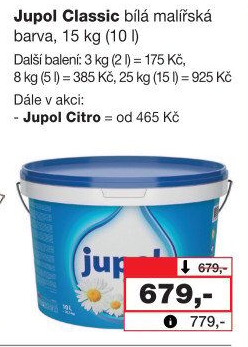 Malířský protiplísňový nátěr Citro Jupol