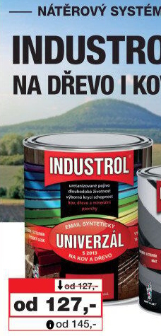 Nátěr na kov a dřevo Univerzál Industrol