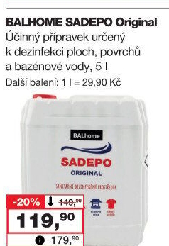 Sanitární kapalina Sadepo Balhome