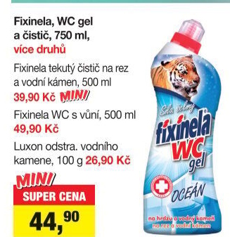 Čistič WC gelový Fixinela