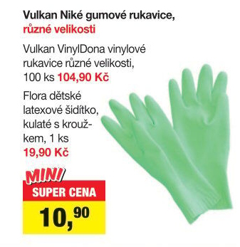 Rukavice gumové Niké Vulkan