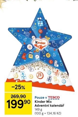 Adventní kalendář Mix Kinder