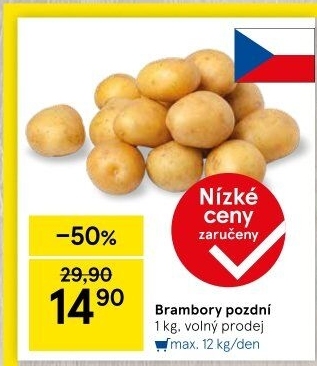 Brambory konzumní pozdní