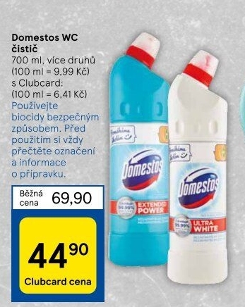 Čistič WC gelový Domestos