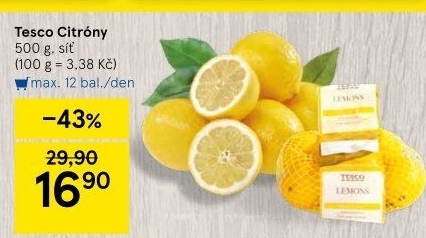 Citrony Tesco