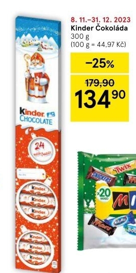 Čokoládky Kinder