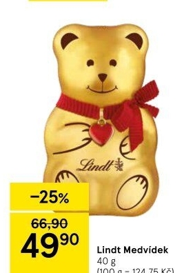 Medvídek čokoládový Lindt