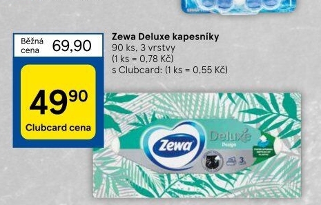 Papírové kapesníčky 3vrstvé DeluxeZewa - box