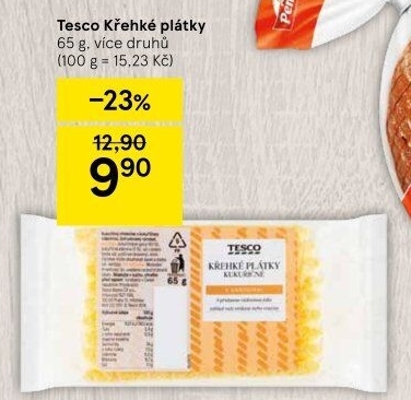 Plátky křehké Tesco
