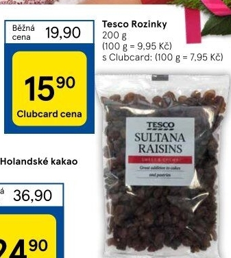 Rozinky Tesco