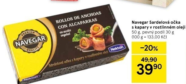 Sardel očka Navegar Nekton
