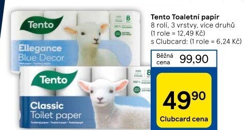 Toaletní papír 3vrstvý Tento