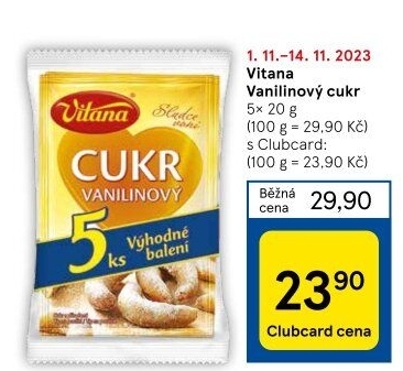 Vanilínový cukr Vitana