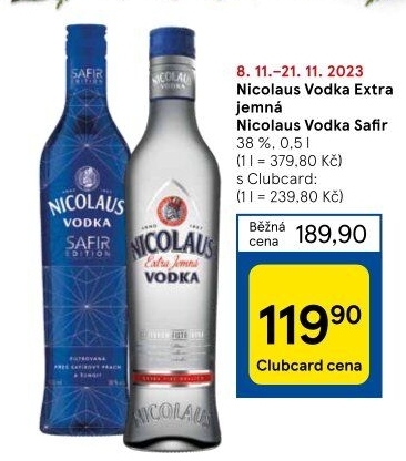 Vodka extra jemná St. Nicolaus