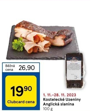 Anglická slanina Kostelecké uzeniny