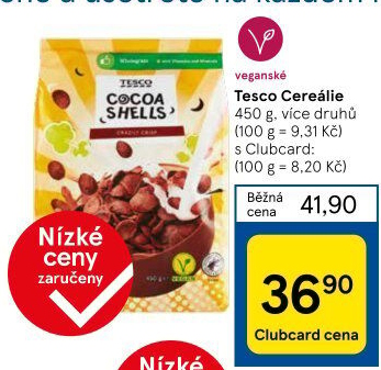Cereálie Tesco