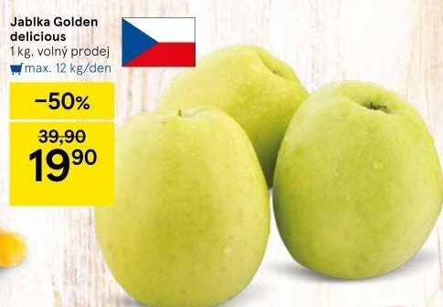 Jablka Golden Delicious
