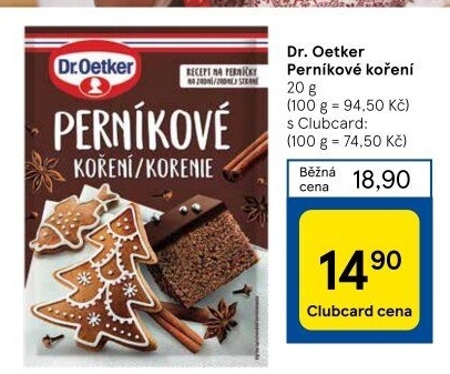 Koření Perníkové Dr. Oetker