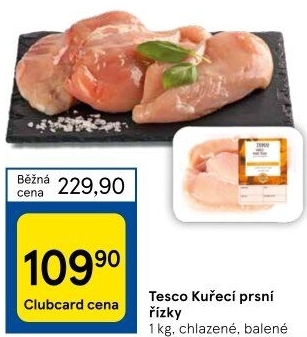 Kuřecí prsní řízky Tesco