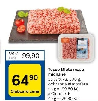 Mleté maso mix Tesco