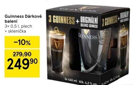 Pivo Guinness - dárkové balení