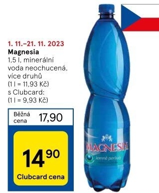 Přírodní voda Magnesia
