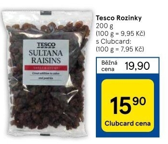 Rozinky Tesco