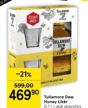 Whiskey irská Honey Tullamore Dew - dárkové balení