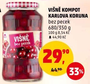 Kompot Višně Karlova Koruna