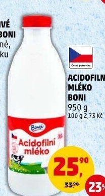 Mléko acidofilní Boni