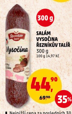 Salám Vysočina Řezníkův talíř