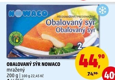 Sýr obalovaný mražený Nowaco