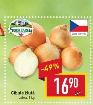 Cibule žlutá Česká Farma