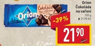 Čokoláda na vaření Orion