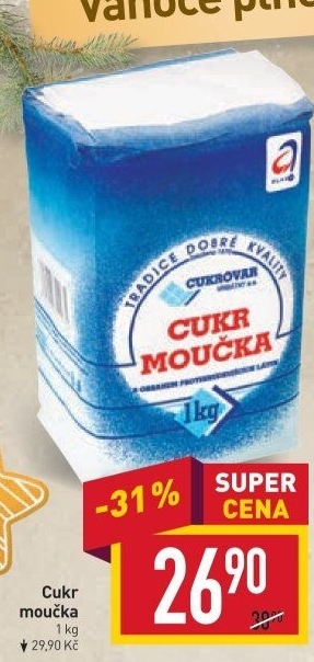 Cukr moučka Cukrovar Vrbátky
