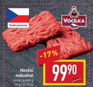 Hovězí mleté maso Vocílka