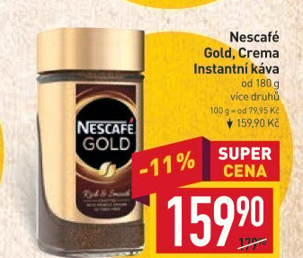 Instantní kávy Nescafé Gold