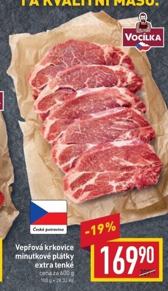 Vepřová krkovice bez kosti Vocílka