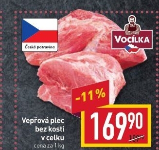 Vepřová plec bez kosti Vocílka
