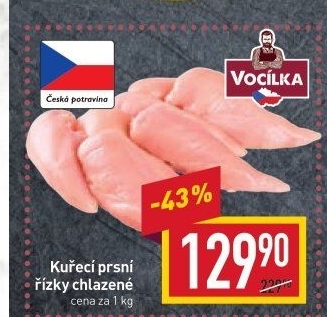Kuřecí prsní řízky Vocílka