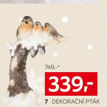 DEKORAČNÍ PTÁK