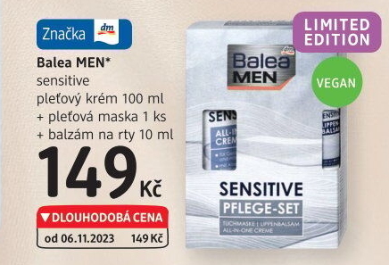 Dárková kazeta pánská Sensitive Men Balea