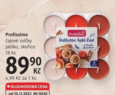 Svíčky čajové vonné Profissimo