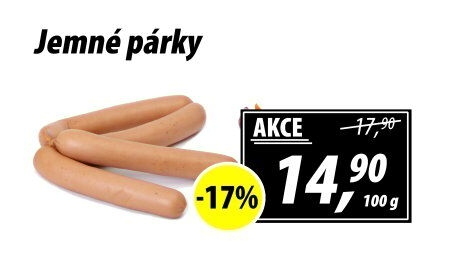 Párky jemné