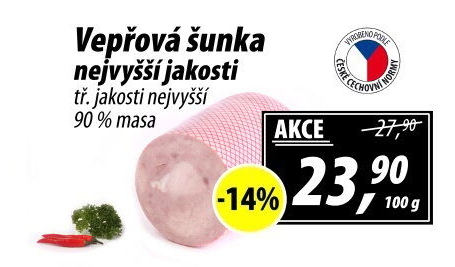 Šunka vepřová nejvyšší jakosti