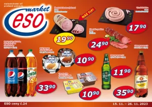 akční leták ESO MARKET 15.11.2023-26.11.2023