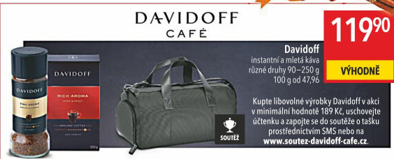 Instantní káva Fine aroma Davidoff Grand Cuvée